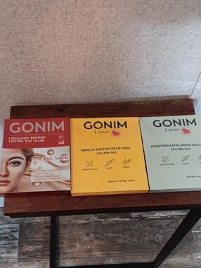 Gonim Collagen Peptide Lifting Eye Mask,Makeup Melting Balm Pods Travel Friendly